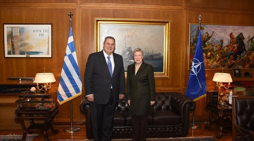 Οι νέες απειλές στο Νότο βασικό θέμα στην ατζέντα της συνάντησης Καμμένου-Γκοτμέλερ